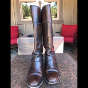 Frye Carson Harness Tall Boots